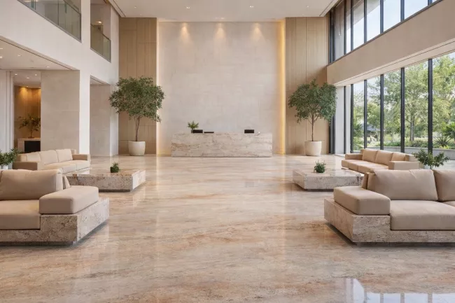 Recepción granito Astoria Ivory